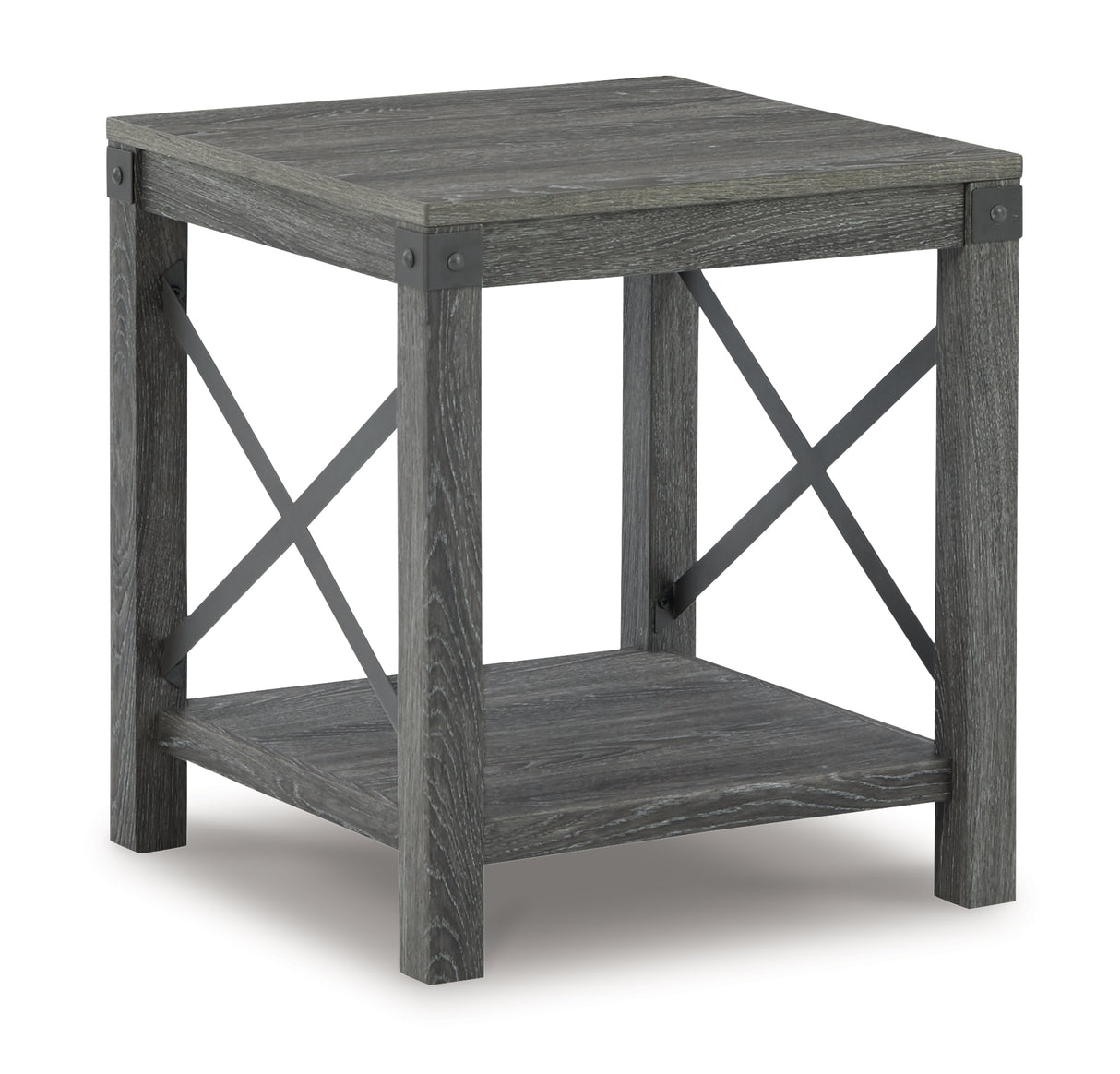 Freedan 2 End Tables in Grayish Brown - PKG010549