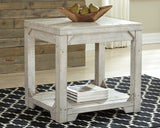 Fregine Coffee Table with 1 End Table in Whitewash from Ashley - Luna Furniture