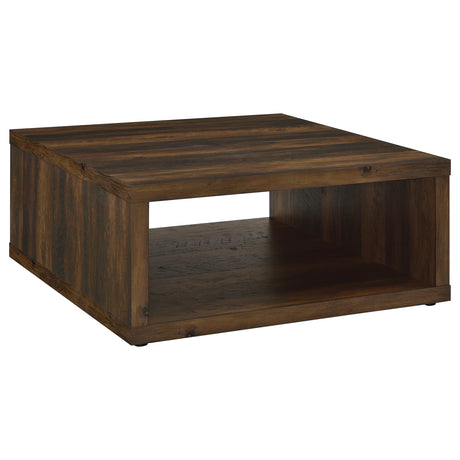 Frisco Square Engineered Wood Coffee Table Dark Pine from Coaster - Luna Furniture