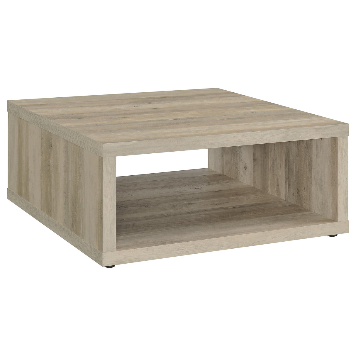 Frisco Square Engineered Wood Coffee Table Distressed Pine from Coaster - Luna Furniture