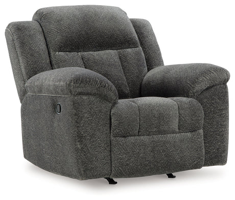 Frohn Graphite Recliner - 3740625