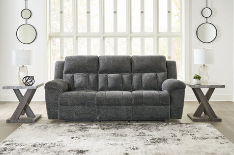 Frohn Graphite Reclining Sofa - 3740688