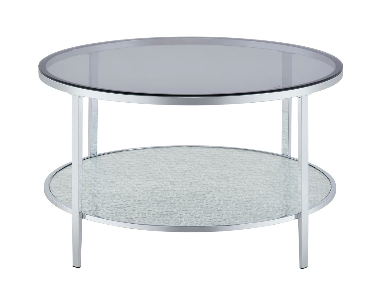 Frostine Round Cocktail Table from Steve Silver - Luna Furniture