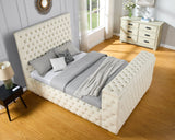 Future Beige Platform Bed - Queen, King *King - FUTURE BEIGE King