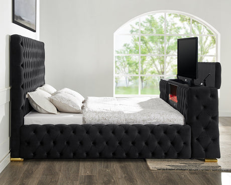 Future Black Platform Bed - Queen, King *King - FUTURE BLACK King - Luna Furniture