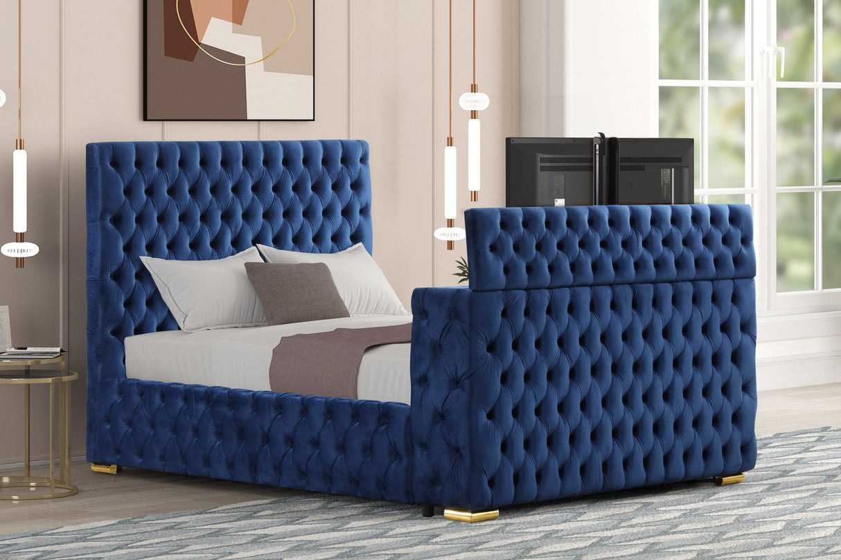 Future Blue Platform Bed - Queen, King *King - FUTURE BLUE King - Luna Furniture