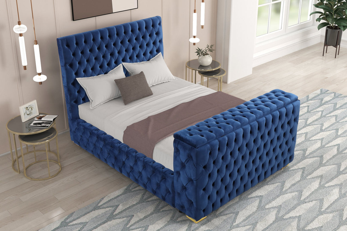 Future Blue Platform Bed - Queen, King *King - FUTURE BLUE King - Luna Furniture