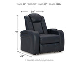 Fyne-Dyme Sofa, Loveseat and Recliner in Sapphire - PKG016479