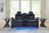 Fyne-Dyme Sofa, Loveseat and Recliner in Sapphire - PKG016479