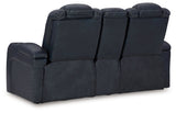 Fyne-Dyme Sofa, Loveseat and Recliner in Sapphire - PKG016479