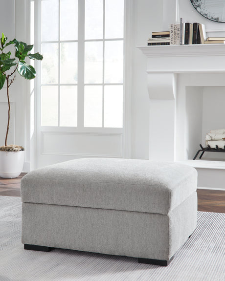 Gabyleigh Nickel Ottoman With Storage - 2090411