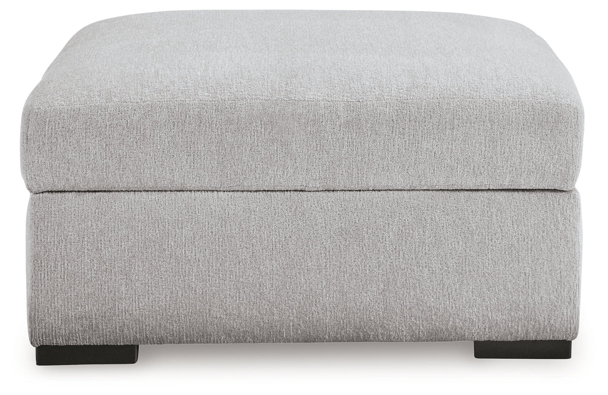 Gabyleigh Nickel Ottoman With Storage - 2090411