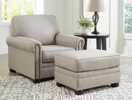 Gaelon Chair and Ottoman in Dune - PKG015823