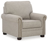 Gaelon Chair and Ottoman in Dune from Ashley - Luna Furniture