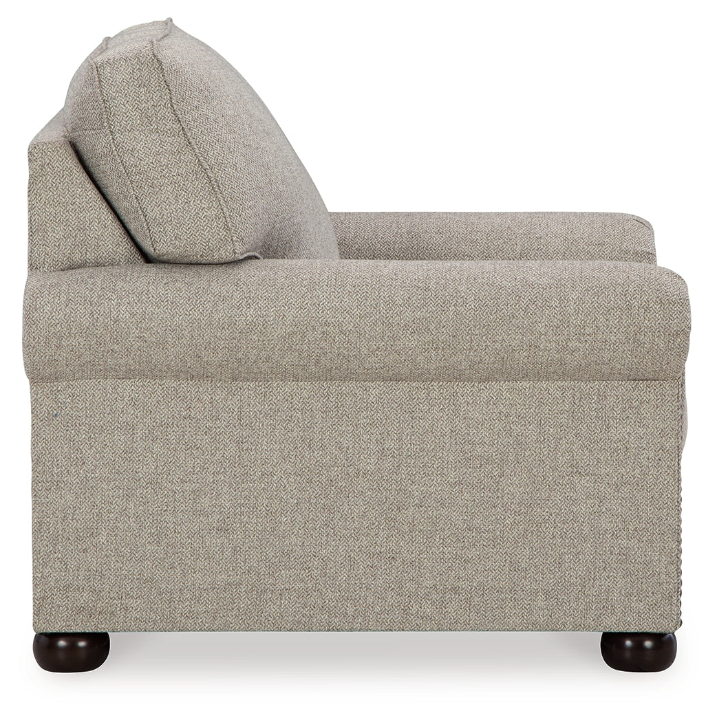 Gaelon Chair and Ottoman in Dune from Ashley - Luna Furniture