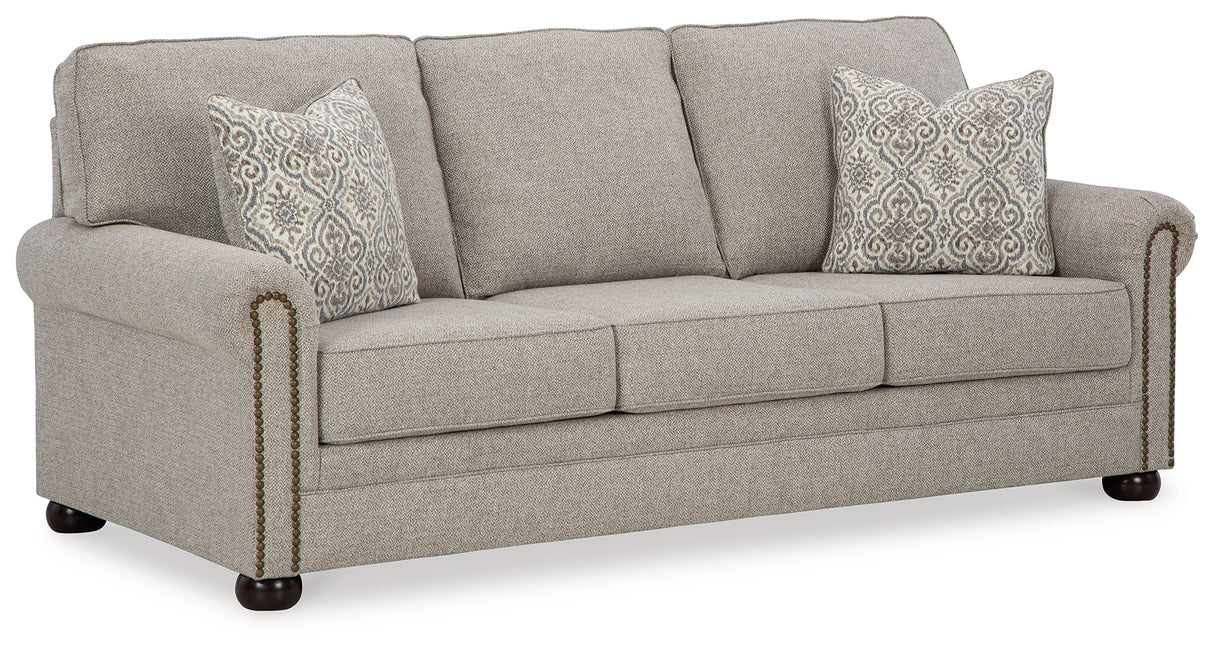 Gaelon Sofa, Loveseat, Chair and Ottoman in Dune - PKG015825