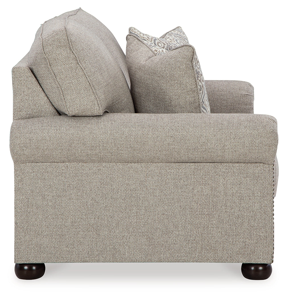 Gaelon Sofa, Loveseat, Chair and Ottoman in Dune - PKG015825