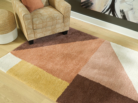 Gailmore Cream/Pink/Ocher Large Rug from Ashley - Luna Furniture