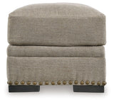 Galemore Chair and Ottoman in Quarry from Ashley - Luna Furniture