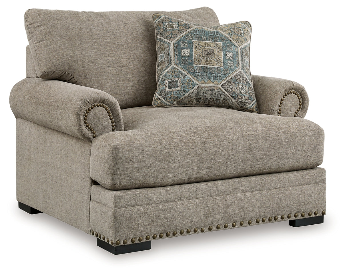 Galemore Sofa, Loveseat, Chair and Ottoman in Quarry from Ashley - Luna Furniture