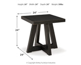 Galliden Coffee Table with 1 End Table in Black - PKG016522