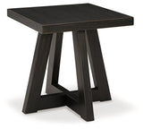 Galliden Coffee Table with 1 End Table in Black - PKG016522