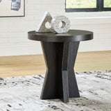 Galliden Coffee Table with 1 End Table in Black - PKG016524