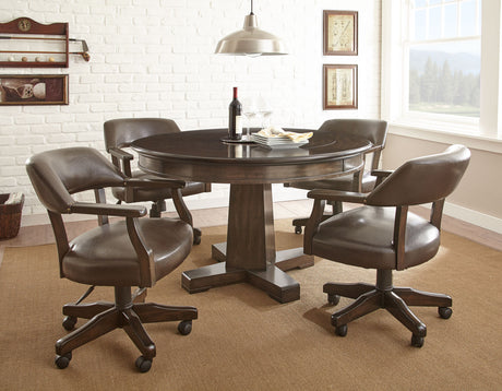 Game Table and Chairs, Ruby, 6-Piece from Steve Silver - Luna Furniture