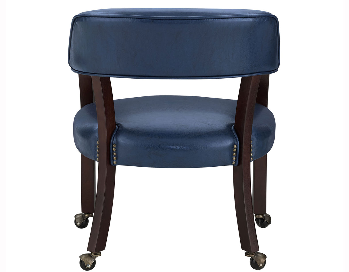 Game Table and Chairs, Tournament, 6-Piece, Navy from Steve Silver - Luna Furniture