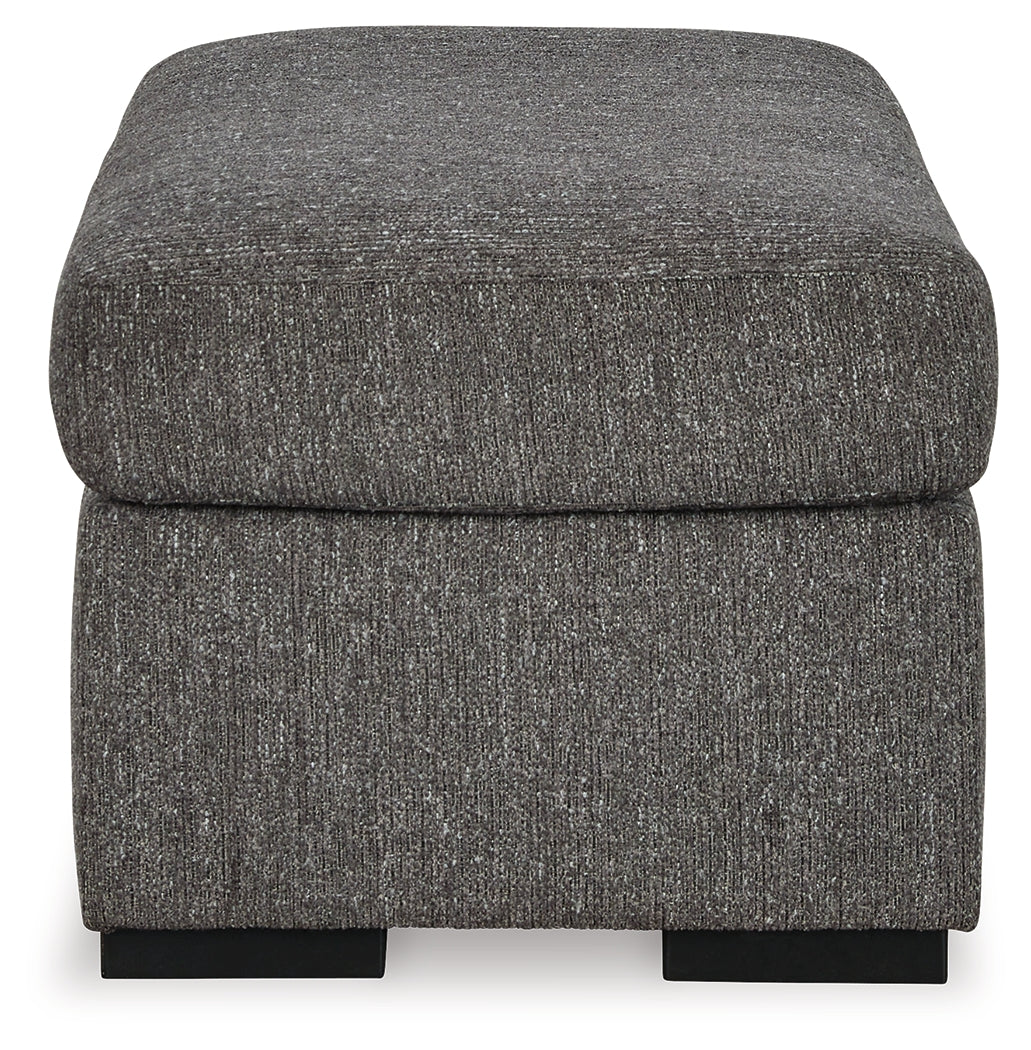 Gardiner Chair and Ottoman in Pewter from Ashley - Luna Furniture