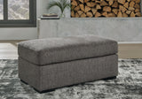 Gardiner Sofa Chaise with Ottoman in Pewter - PKG016057