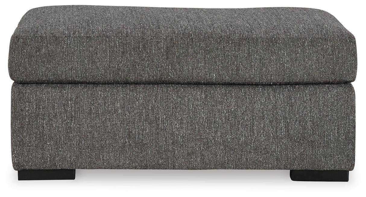 Gardiner Sofa Chaise with Ottoman in Pewter - PKG016057