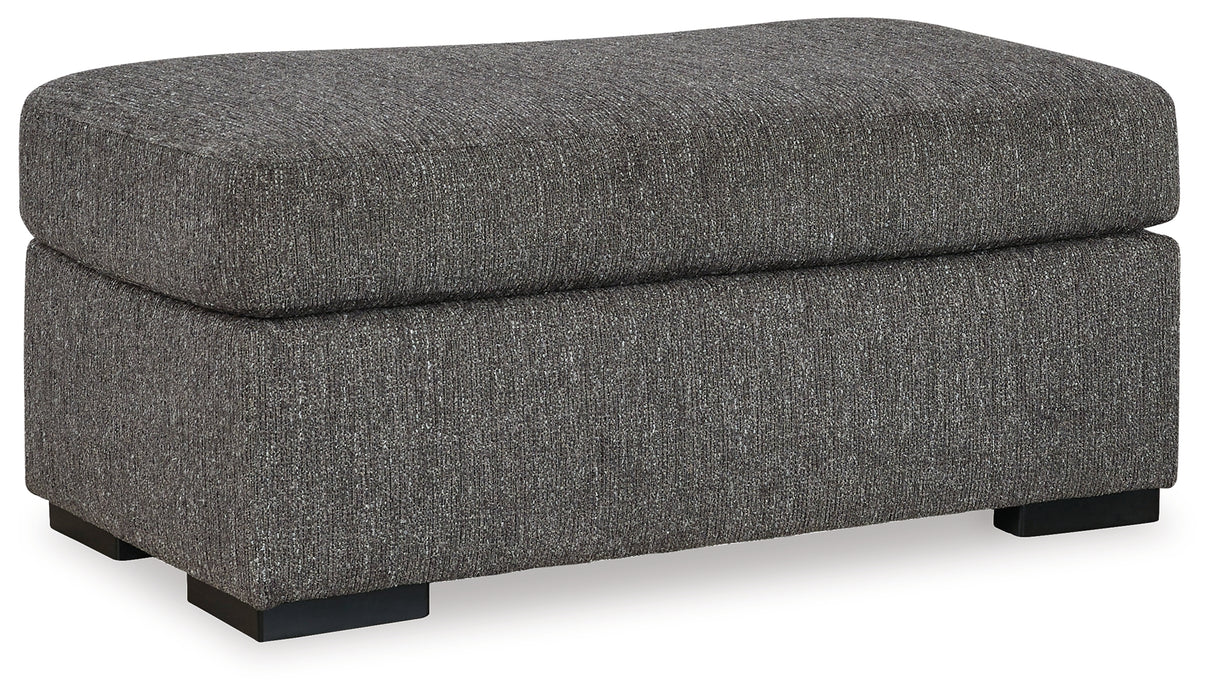 Gardiner Sofa Chaise with Ottoman in Pewter - PKG016057