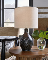 Garinton 2-Piece Table Lamp Set in Black from Ashley - Luna Furniture