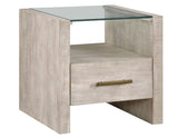 Garland Glass Top 3-Piece Table Set, Washed Parchment Finish from Steve Silver - Luna Furniture