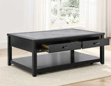 Garvine Sintered Stone Coffee Table with Casters from Steve Silver - Luna Furniture