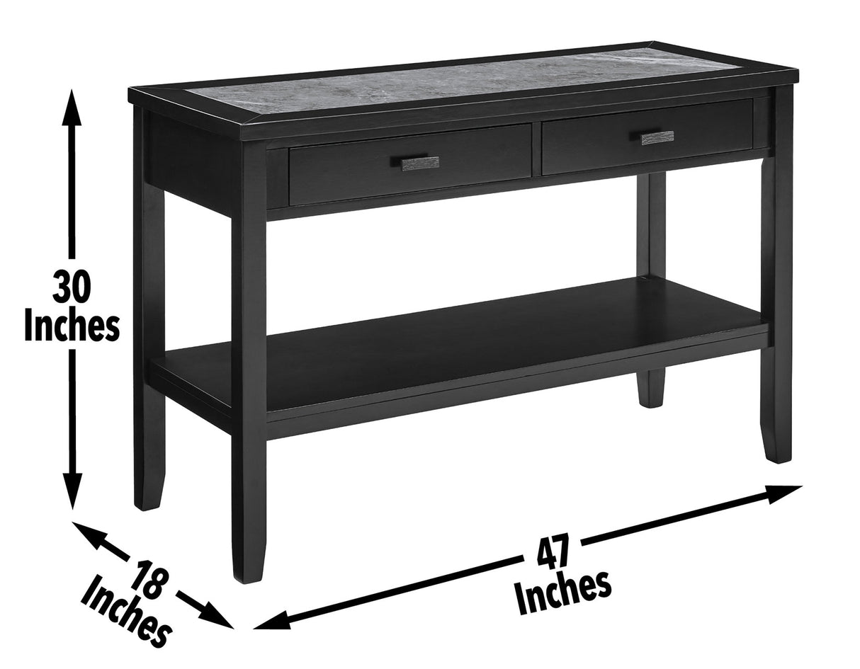 Garvine Sintered Stone Sofa Table from Steve Silver - Luna Furniture