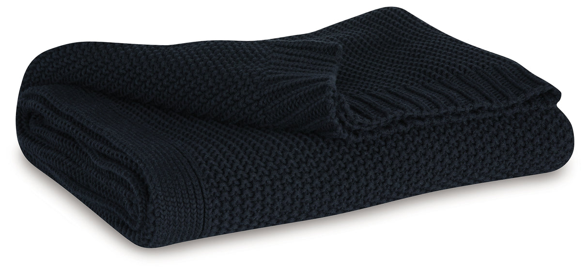 Gayelery Black Throw (Set of 3) - A1001086