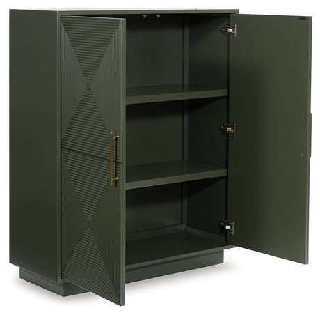 Geirwood Dark Green Accent Cabinet - A4000676