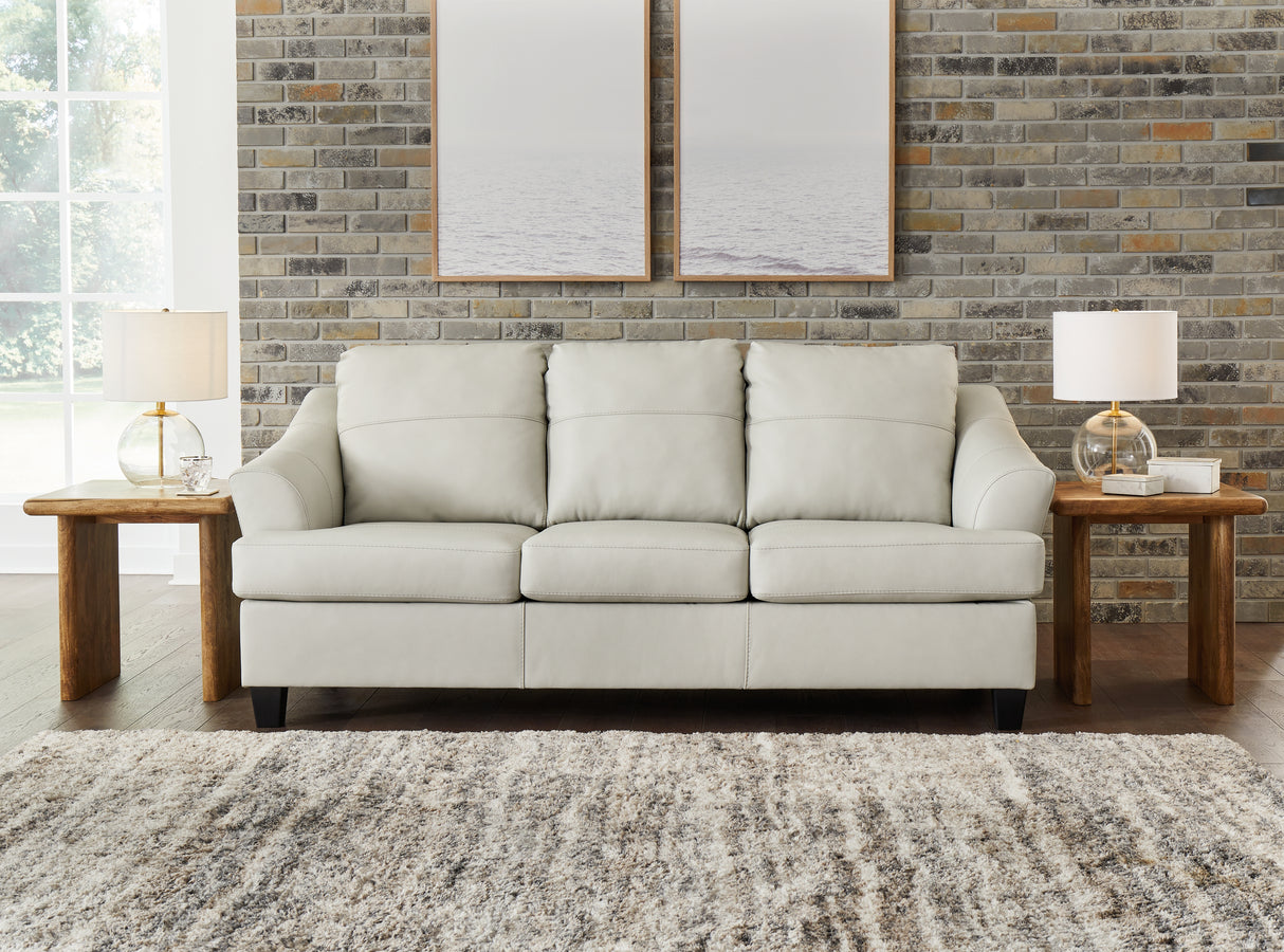 Genoa Sofa, Loveseat, Chair and Ottoman in Coconut - PKG015071