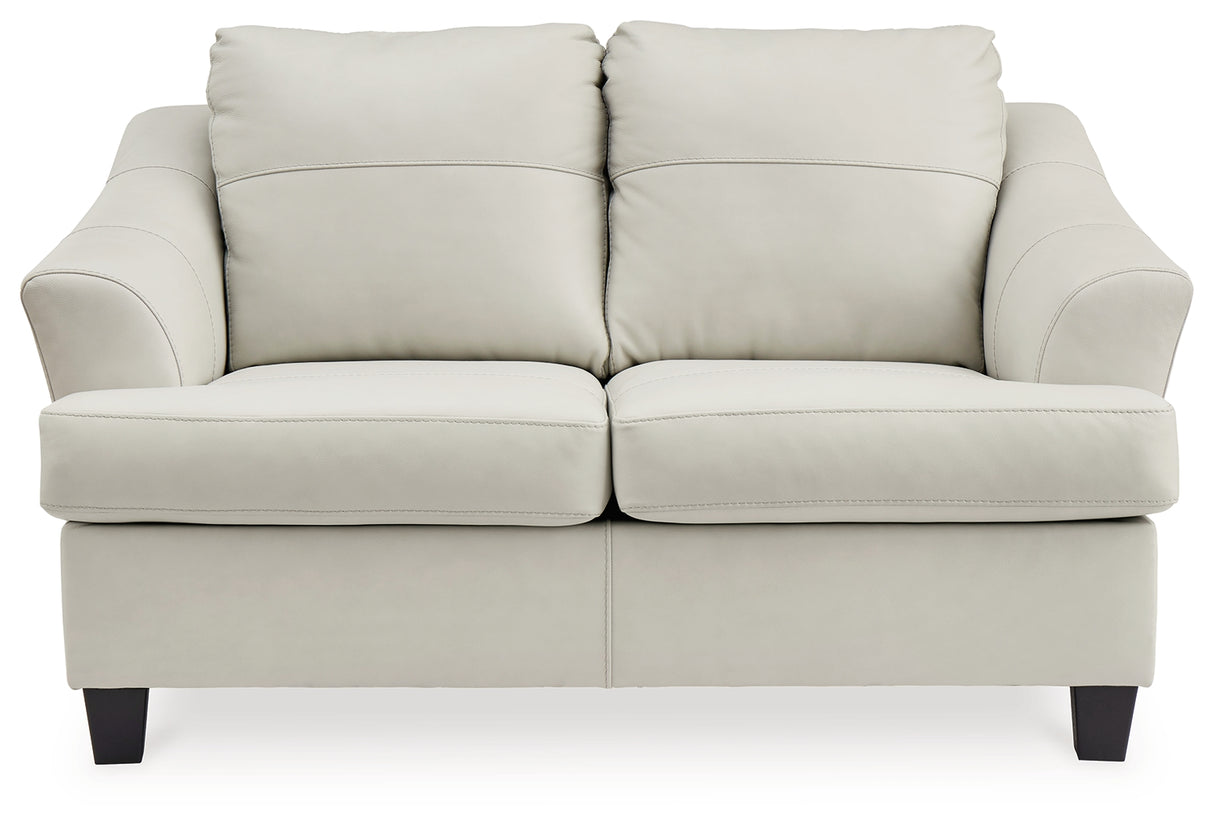 Genoa Sofa, Loveseat, Chair and Ottoman in Coconut - PKG015071