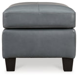 Genoa Sofa, Loveseat, Chair and Ottoman in Steel - PKG015074