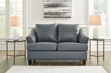 Genoa Sofa, Loveseat, Chair and Ottoman in Steel - PKG015074