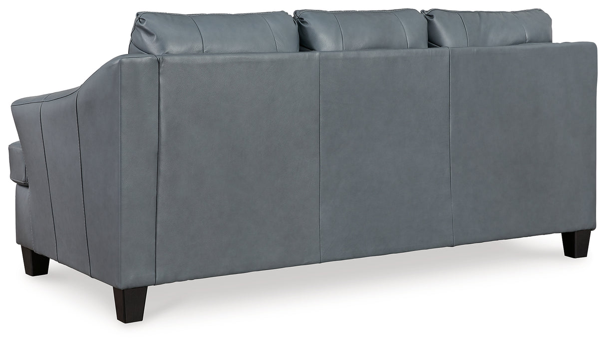 Genoa Sofa, Loveseat, Chair and Ottoman in Steel - PKG015074