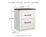 Gerridan Queen Panel Bed with Dresser and 2 Nightstands in White/Gray - PKG019122