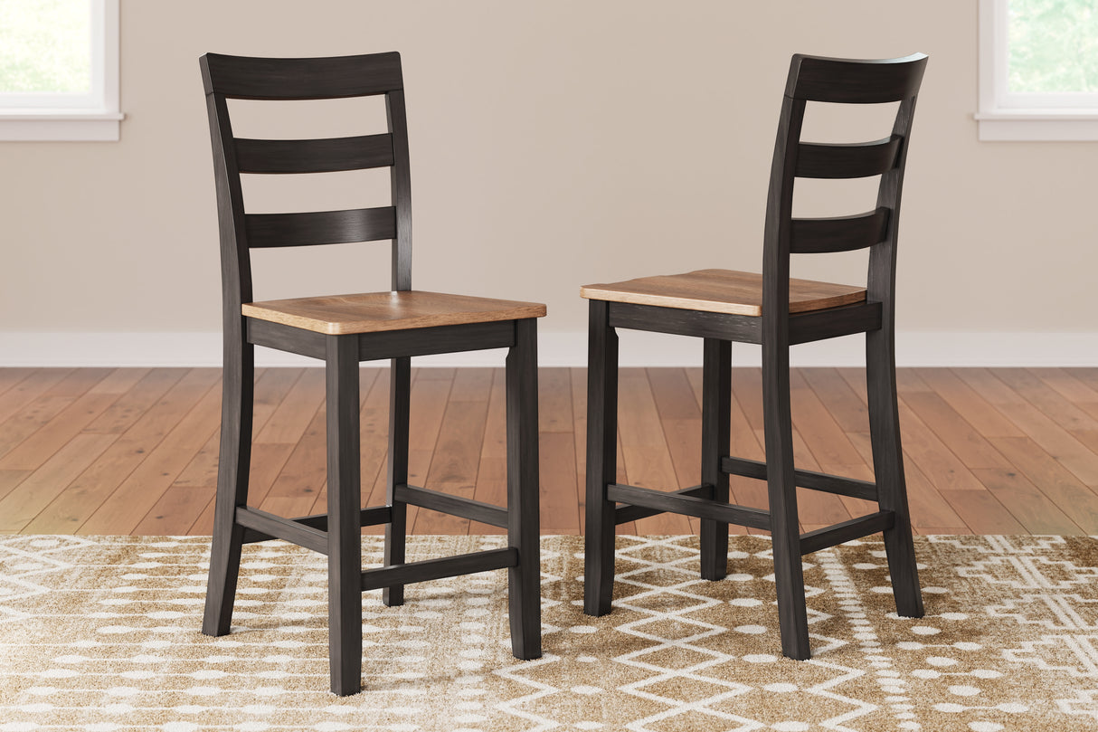 Gesthaven Counter Height Dining Table and 2 Barstools in Natural/Brown - PKG019454