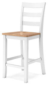 Gesthaven Counter Height Dining Table and 2 Barstools in Natural/White - PKG019458