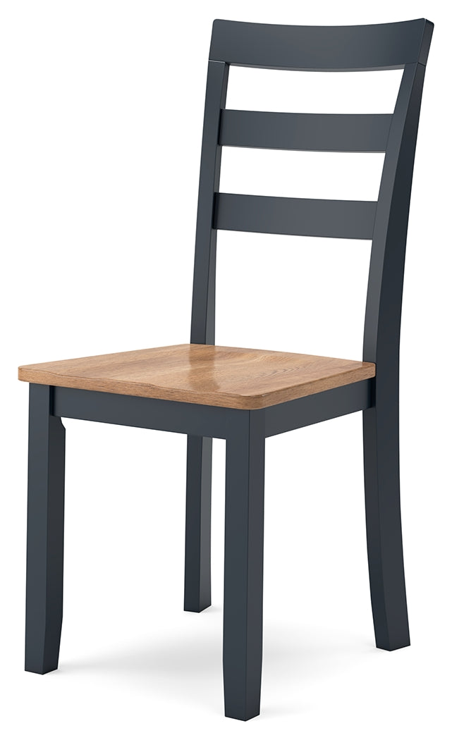 Gesthaven Dining Table and 2 Chairs in Natural/Blue - PKG019464