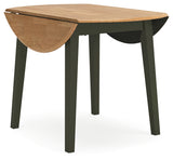 Gesthaven Dining Table and 2 Chairs in Natural/Green - PKG019468