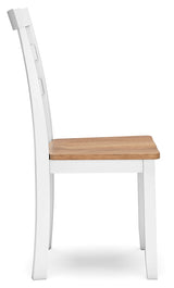 Gesthaven Dining Table and 2 Chairs in Natural/White - PKG019460